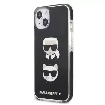 Karl Lagerfeld KLHCP13MTPE2TK hårt skal för iPhone 13/14/15 6,1 inch svart Karl & Choupette Head