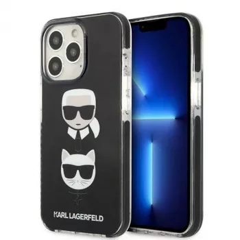 Karl Lagerfeld KLHCP13LTPE2TK iPhone 13 Pro / 13 6,1 hårt skal svart Karl & Choupette Head