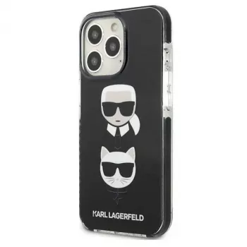 Karl Lagerfeld KLHCP13LTPE2TK iPhone 13 Pro / 13 6,1 hårt skal svart Karl & Choupette Head