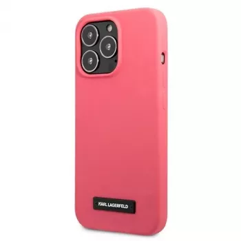 Karl Lagerfeld silikonplakett hårt skal för iPhone 13 Pro / 13 6,1 inch – fuchsia