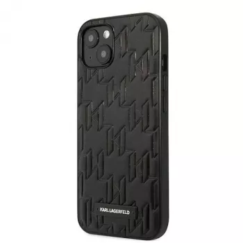 Karl Lagerfeld KLHCP13SMNMP1K iPhone 13 Mini 5,4 inch hårt skal svart Monogram Plaque