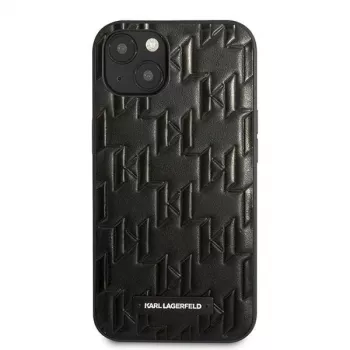 Karl Lagerfeld KLHCP13SMNMP1K iPhone 13 Mini 5,4 inch hårt skal svart Monogram Plaque