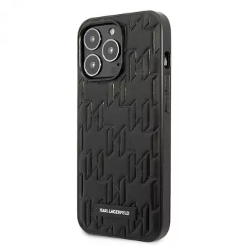 Karl Lagerfeld KLHCP13LMNMP1K hårt skal för iPhone 13 Pro / 13 6,1 inch, svart, Monogram Plaque