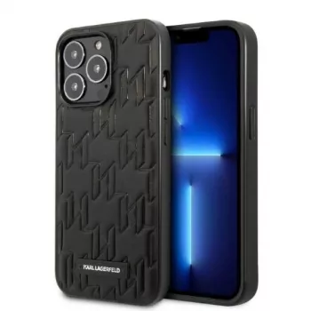 Karl Lagerfeld KLHCP13XMNMP1K iPhone 13 Pro Max 6,7 inch hårt skal svart Monogram Plaque