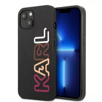 Karl Lagerfeld KLHCP13SPCOBK Ikonik Saffiano Multipink hårt skal för Apple iPhone 13 Mini 5,4 inch svart
