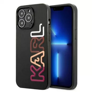Karl Lagerfeld KLHCP13LPCOBK hårt skal för iPhone 13 Pro / iPhone 13 6,1 inch svart Multipink Brand