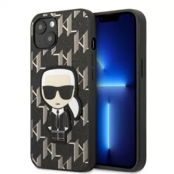 Karl Lagerfeld KLHCP13SPMNIKBK iPhone 13 mini 5,4 inch hårt skal svart Monogram Ikonik Patch