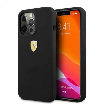 Ferrari FESSIHMP13LBK iPhone 13 Pro / 13 silikonhårt skal MagSafe svart