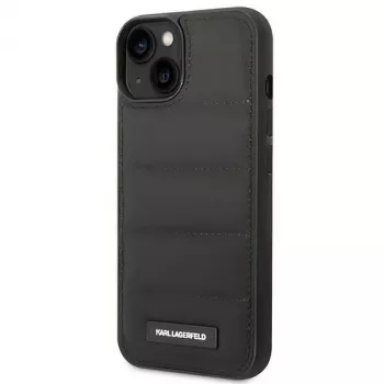 Karl Lagerfeld KF001090 Puffy Elongated Logo hårt skal för iPhone 14 Plus / 15 Plus 6,7 inch svart