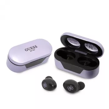 Guess GUTWST31EU True Wireless Stereo Bluetooth 5.3 hörlurar med laddningsetui - lila