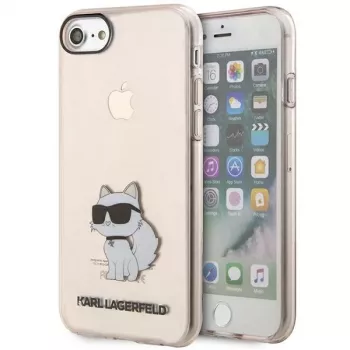 Karl Lagerfeld KLHCI8HNCHTCP Ikonik Choupette hårt skal för iPhone 7/8/SE 2020/SE 2022, rosa