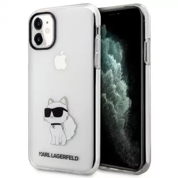 Karl Lagerfeld Ikonik Choupette hårt skal för Apple iPhone 11 / XR 6,1 inch transparent