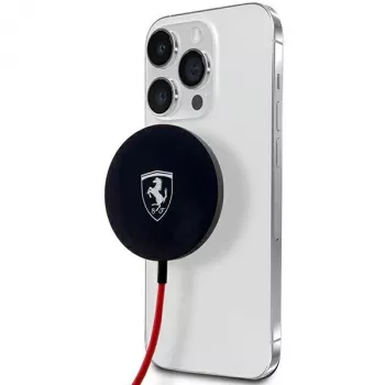 Ferrari FECBMSMENK 15W MagSafe trådlös laddningsplatta - svart