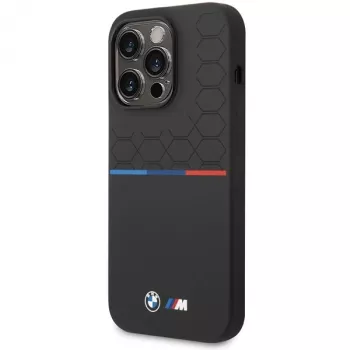 BMW M Collection silikonfodral för Apple iPhone 15 Pro Max 6,7 inch svart mönster