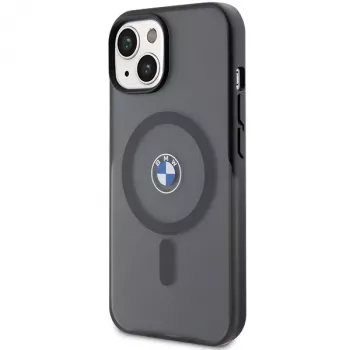 BMW BMHMP15MDSLK iPhone 15 Plus / 14 Plus 6,7 inch svart hårt skal IML Signature MagSafe