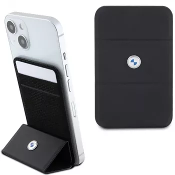 BMW Card Slot Stand Wallet MagSafe Signature Collection svart