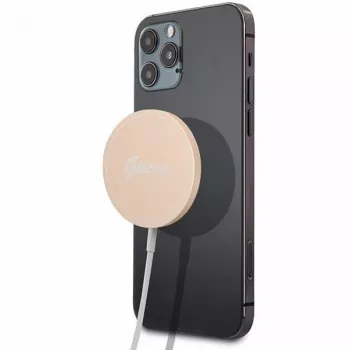 Guess GUCBMSLRD 15W MagSafe trådlös laddningsplatta - guld