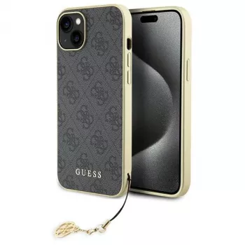 Guess GUHCP15MGF4GGR iPhone 15 Plus/14 Plus 6,7 inch grå hårdskal 4G Charms Collection