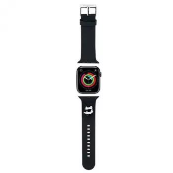 Karl Lagerfeld 3D Rubber Choupette Head armband för Apple Watch 38/40/41 mm svart