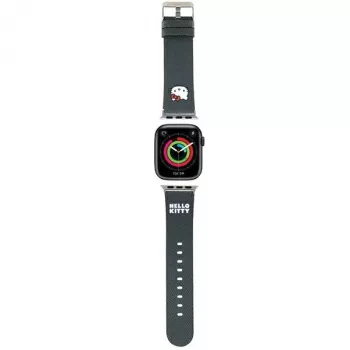 Hello Kitty HKAWMPGKHK Apple Watch-armband 38/40/41 mm svart silikon