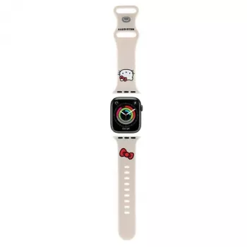 Hello Kitty HKAWMSCHBLE silikonarmband för Apple Watch 38/40/41 mm - beige