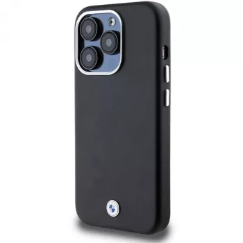 BMW Signature Wrapped Metal MagSafe-skal för iPhone 14 Pro Max 6,7 inch svart