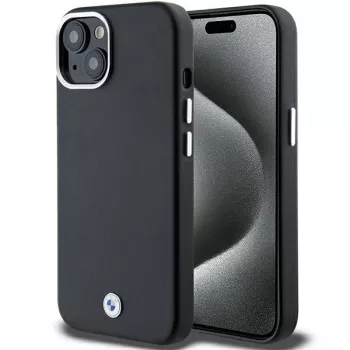 BMW M Collection Signature Wrapped Metal MagSafe-skal för iPhone 15 Plus / 14 Plus – svart