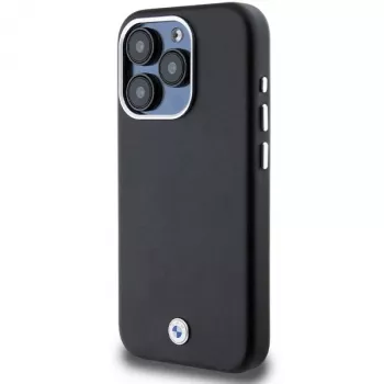 BMW Signature Wrapped Metal MagSafe-skal för Apple iPhone 15 Pro 6,1 inch svart
