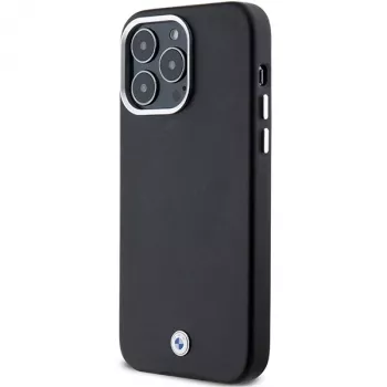 BMW Signature Wrapped Metal MagSafe-skal för iPhone 15 Pro Max 6,7 inch svart