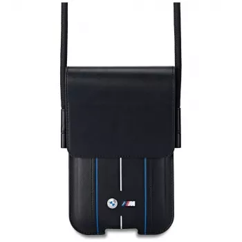 BMW mobilfodral Blue Stripes svart
