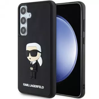 Karl Lagerfeld KLHCS24M3DRKINK hårt skal 3D Rubber Ikonik för Samsung Galaxy S24+ svart