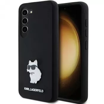 Karl Lagerfeld KLHCS23SSMHCNPK S23 S911 svart hårt skal silikon Choupette metallpin