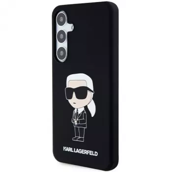 Karl Lagerfeld Ikonik silikonskal för Samsung Galaxy S24 – svart