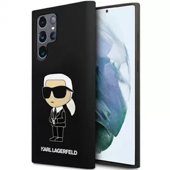 Karl Lagerfeld Ikonik silikonskal för Samsung Galaxy S24 Ultra – svart