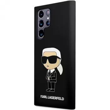 Karl Lagerfeld Ikonik silikonskal för Samsung Galaxy S24 Ultra – svart