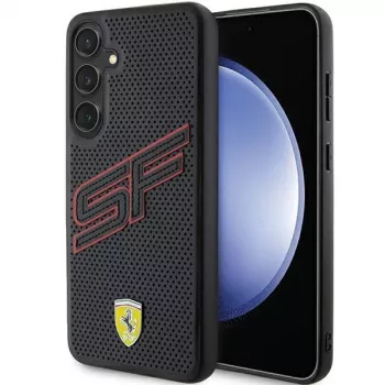 Ferrari FEHCS24SPINK S24 S921 svart hårt skal Big SF Perforated för Samsung Galaxy S24