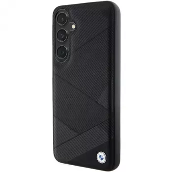 BMW BMHCS24S23RCGPK S24 S921 svart hårt skal Signature Leather Crossing Lines Pattern