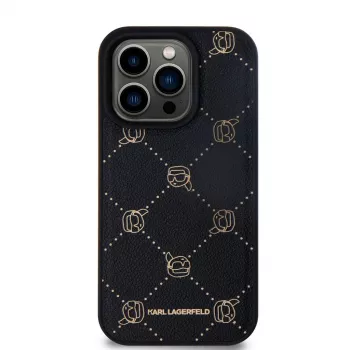 Karl Lagerfeld iPhone 15 Pro Max 6,7 inch svart MagSafe Karl Head skyddsskal