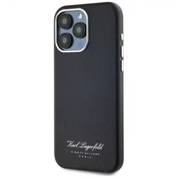 Karl Lagerfeld Hotel RSG-skal för Apple iPhone 15 Pro, svart