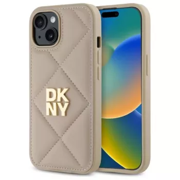 DKNY DKHCP15SPQDSLE Quilted Stack Logo skal för iPhone 15 6,1