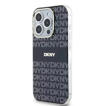 DKNY DKHMP13LHRHSEK Hardcase IML Mono & Stripe MagSafe för iPhone 13 Pro / 13 – svart