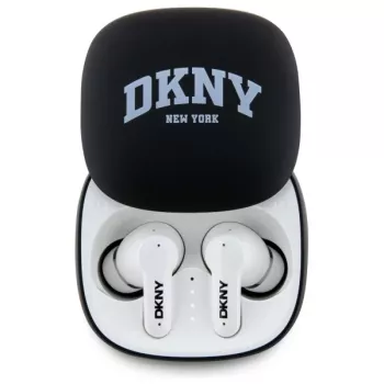 DKNY DKTWS3DNYAK Bluetooth TWS In-Ear-hörlurar med laddningsetui, gummimatt finish, svart