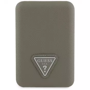GUESS Grained Triangle Wireless Power Bank 5000mAh 15W USB-C MagSafe brun