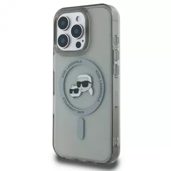 Karl Lagerfeld KLHMP16XHLSKCK hårt skal IML Metal Karl & Choupette Head MagSafe för Apple iPhone 16 Pro Max 6,9 inch, svart