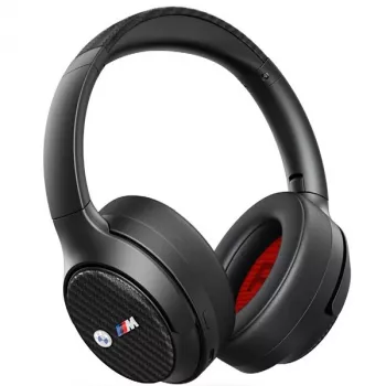 BMW over-ear Bluetooth-hörlurar ANC svarta med metallogotyper