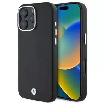 BMW M Collection iPhone 16 Pro hårt skal Full Wrapped Metal MagSafe svart