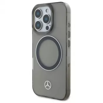 Mercedes-Benz iPhone 16 Pro Max 6,9 inch hardcase silverring MagSafe svart