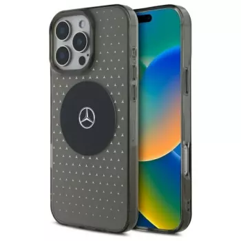 Mercedes-Benz iPhone 16 Pro 6,3 tums hårt skal Star Pattern MagSafe svart