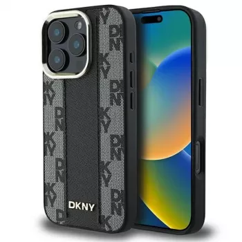 DKNY DKHMP16XPCPVSLK Hard Case Checkered Pattern MagSafe för iPhone 16 Pro Max 6.9 svart