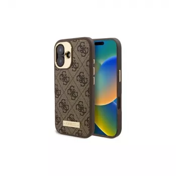Guess GUHMP16MU4GPRW iPhone 16 Plus 6,7 inch brunt hårt skal 4G Logo Plate MagSafe